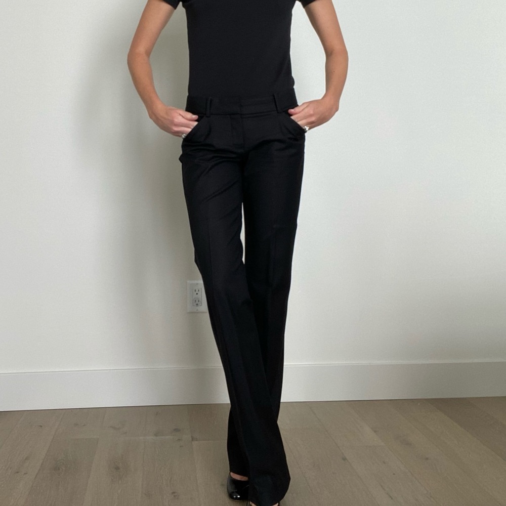 Theory size 0 black wool pants